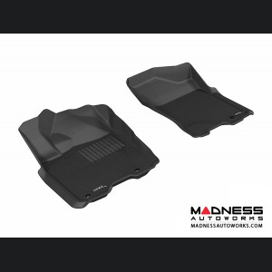 Nissan Titan King/ Crew Cab Floor Mats (Set of 2) - Front - Black by 3D MAXpider